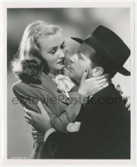 1t513 JOHNNY O'CLOCK 8.25x10 still 1946 romantic close up of Dick Powell & Nina Foch by Christie!