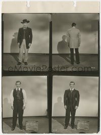1t527 KING & FOUR QUEENS 8x11 key book still 1957 four wardrobe test photos of Clark Gable!