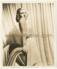 1t547 LANA TURNER 8.25x9.75 still 1938 Warner Bros. studio portrait in sexy fringed dress!