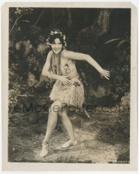 1t565 LET'S GO NATIVE 8x10 still 1930 sexy tropical island girl dancing in grass skirt & lei!