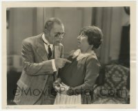 1t591 LONDON AFTER MIDNIGHT 8x10 still 1927 c/u of Lon Chaney threatening Polly Moran, Tod Browning