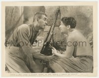 1t598 LOST PATROL 8x10.25 still R1939 Boris Karloff comforts Wallace Ford in fort by rifle!