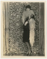 1t603 LOUISE BROOKS 8x10 still 1920s modeling a boa of feathers instead of fur by Gene Richee!