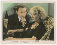 1t034 MADAME X color 8x10.25 still 1937 close up of Henry Daniell glaring at bad mom Gladys George!