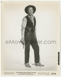 1t631 MAN WHO SHOT LIBERTY VALANCE 8x10.25 still 1962 full-length portrait of Lee Marvin with gun!