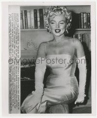 1t639 MARILYN MONROE 8.25x10 news photo 1955 head of newly formed Marilyn Monroe Productions Inc.!