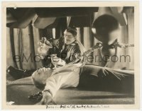 1t654 MASK OF FU MANCHU 8x10.25 still 1932 Boris Karloff pours wine in goblet over tied up victim!