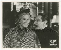 1t681 MY SON THE VAMPIRE 8.25x10 still 1963 Bela Lugosi with Arthur Lucan dressed as old lady!