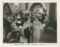 1t682 MYRT & MARGE 8x10.25 still 1933 Myrtle Vail & Donna Damerel singing for crowd!