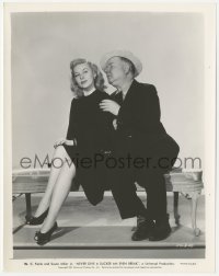 1t686 NEVER GIVE A SUCKER AN EVEN BREAK 8x10.25 still 1941 W.C. Fields flirting with Susan Miller!