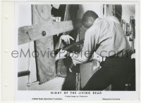 1t697 NIGHT OF THE LIVING DEAD 8x11 key book still 1968 Duane Jones shoots zombies through window!