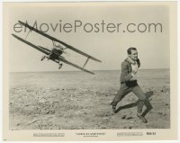 1t705 NORTH BY NORTHWEST 8x10 still R1966 classic scene with Cary Grant & cropduster, Hitchcock!