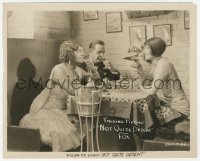 1t706 NOT QUITE DECENT 8x10 still 1929 flapper June Collyer having drinks with older couple!