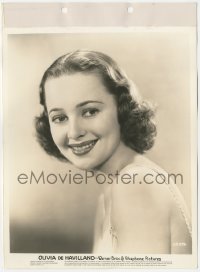 1t716 OLIVIA DE HAVILLAND 8x11 key book still 1930s Warner Bros studio portrait of the leading lady!