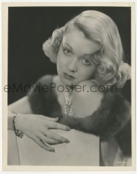 1t723 OUR BETTERS 8x10.25 still 1933 portrait of Constance Bennett w/fur & pearls by Bachrach!