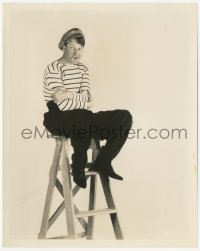 1t729 PARAMOUNT ON PARADE 8x10 still 1930 Maurice Chevalier smoking on stool by Gene Robert Richee!