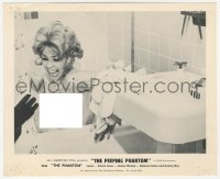 1t739 PEEPING PHANTOM 8.25x10 still 1964 hand reaching for scared naked woman in bubble bath!