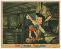 1t759 PINOCCHIO 8x10 LC 1940 Disney classic cartoon, he's a donkey on stool showing tail & ears!