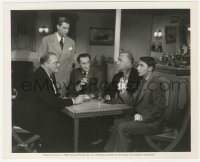 1t771 PURSUIT TO ALGIERS 8x10 still 1945 Basil Rathbone & Nigel Bruce in tense scene w/ three men!