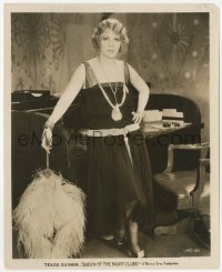 1t772 QUEEN OF THE NIGHT CLUBS 8x10 still 1929 full-length portrait of beautiful Texas Guinan!
