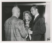 1t835 SHARON TATE 8.25x10 still 1963 the beautiful star escorted by French actor Philippe Forquet!