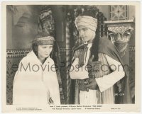 1t838 SHEIK 8.25x10 still R1938 close up of Rudolph Valentino & worried Agnes Ayres with gun!
