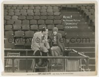 1t864 SPEAKEASY 8x10 still 1929 Paul Page flirting with pretty Lola Lane in empty stadium!