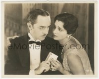 1t881 STREET OF CHANCE 8x10 still 1930 William Powell hands playing cards to Kay Francis by Richee!