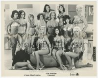 1t896 SWINGER 8x10 still 1966 posed portrait of 13 near-naked sexy women in skimpy outfits!