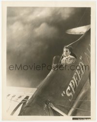 1t899 TAIL SPIN 8x10.25 still 1939 great close up of female aviator Nancy Kelly in her airplane!