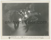 1t916 THEM 8x10.25 still 1954 great image of men with gas masks encountering monster close up!
