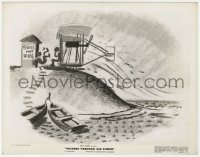 1t951 VICTORY THROUGH AIR POWER 8x10.25 still 1943 Disney WWII cartoon, boats for hire sketch!