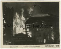 1t957 WAR OF THE WORLDS 8x10.25 still 1953 c/u of alien starship flying over the Hotel Marina!