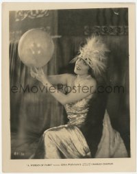 1t983 WOMAN OF PARIS 8x10.25 still 1923 wonderful portrait of Edna Purviance in showgirl outfit!