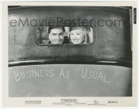 1t991 YANK IN THE R.A.F. 8x10.25 still R1953 Tyrone Power & Betty Grable in car, business as usual!
