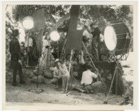 1t582 LITTLE MINISTER candid 8x10 still 1934 crew filming close up of Katharine Hepburn outdoors!