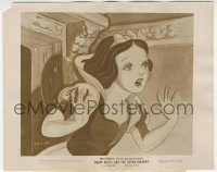 1t852 SNOW WHITE & THE SEVEN DWARFS 8x10 still 1937 best c/u of scared Snow White, Disney classic!