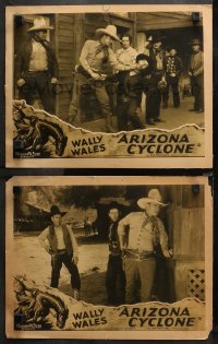 1w815 ARIZONA CYCLONE 2 LCs 1934 Hal Taliaferro punches Jack Kirk, Fred Parker prepares for danger!