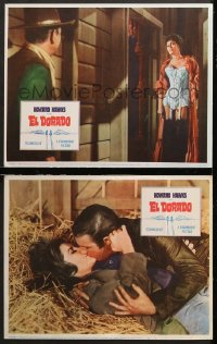 1w849 EL DORADO 2 LCs 1966 John Wayne, Charlene Holt, directed by Howard Hawks!