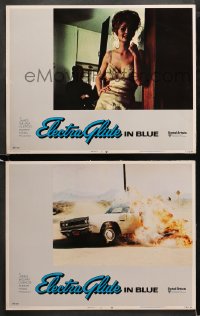 1w850 ELECTRA GLIDE IN BLUE 2 LCs 1973 cool images of sexiest Jeannine Riley, car explosion!