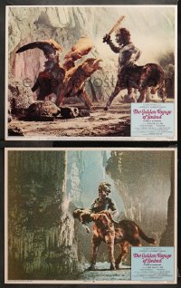 1w858 GOLDEN VOYAGE OF SINBAD 2 LCs 1973 Ray Harryhausen, cool fantasy special effects images!