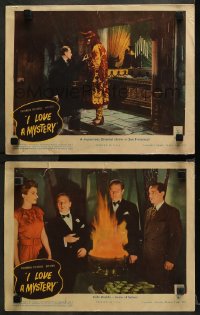 1w864 I LOVE A MYSTERY 2 LCs 1945 Bannon stars in radio's chill, one w/ Cafe Diablo - Brew of Satan!