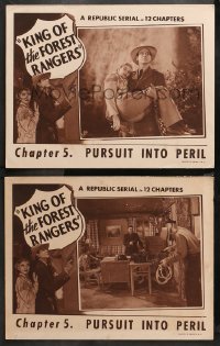 1w874 KING OF THE FOREST RANGERS 2 chapter 5 LCs 1946 Larry Thompson, Helen Talbot, Pursuit Into Peril!