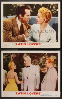 1w877 LATIN LOVERS 2 LCs 1953 sexiest Lana Turner, John Lund, and Louis Calhern!