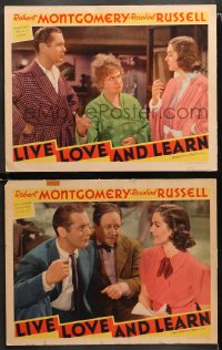 1w881 LIVE, LOVE & LEARN 2 LCs 1937 Rosalind Russell, Robert Montgomery, Benchley!