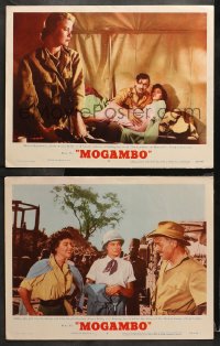 1w894 MOGAMBO 2 LCs 1953 great images of Clark Gable, Grace Kelly & Ava Gardner in Africa!