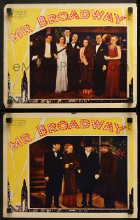 1w896 MR. BROADWAY 2 LCs 1933 New York's famous hot spots with a young Ed Sullivan & Jack Haley!