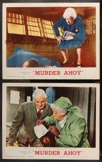 1w897 MURDER AHOY 2 LCs 1964 Margaret Rutherford uses chemistry to prove a man was murdered!