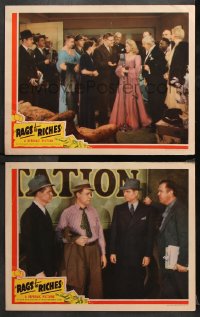 1w913 RAGS TO RICHES 2 LCs 1941 great images of Alan Baxter & gorgeous Mary Carlisle!