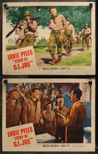 1w959 STORY OF G.I. JOE 2 LCs 1945 William Wellman directed, World War II classic!